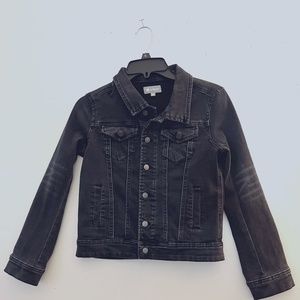 Tractr Girls Denim/ Jean Jacket in Black Size Medium - NEW